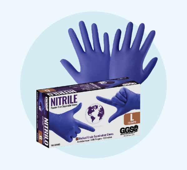 Nitrile Gloves Medical Examination Powder Free 100's