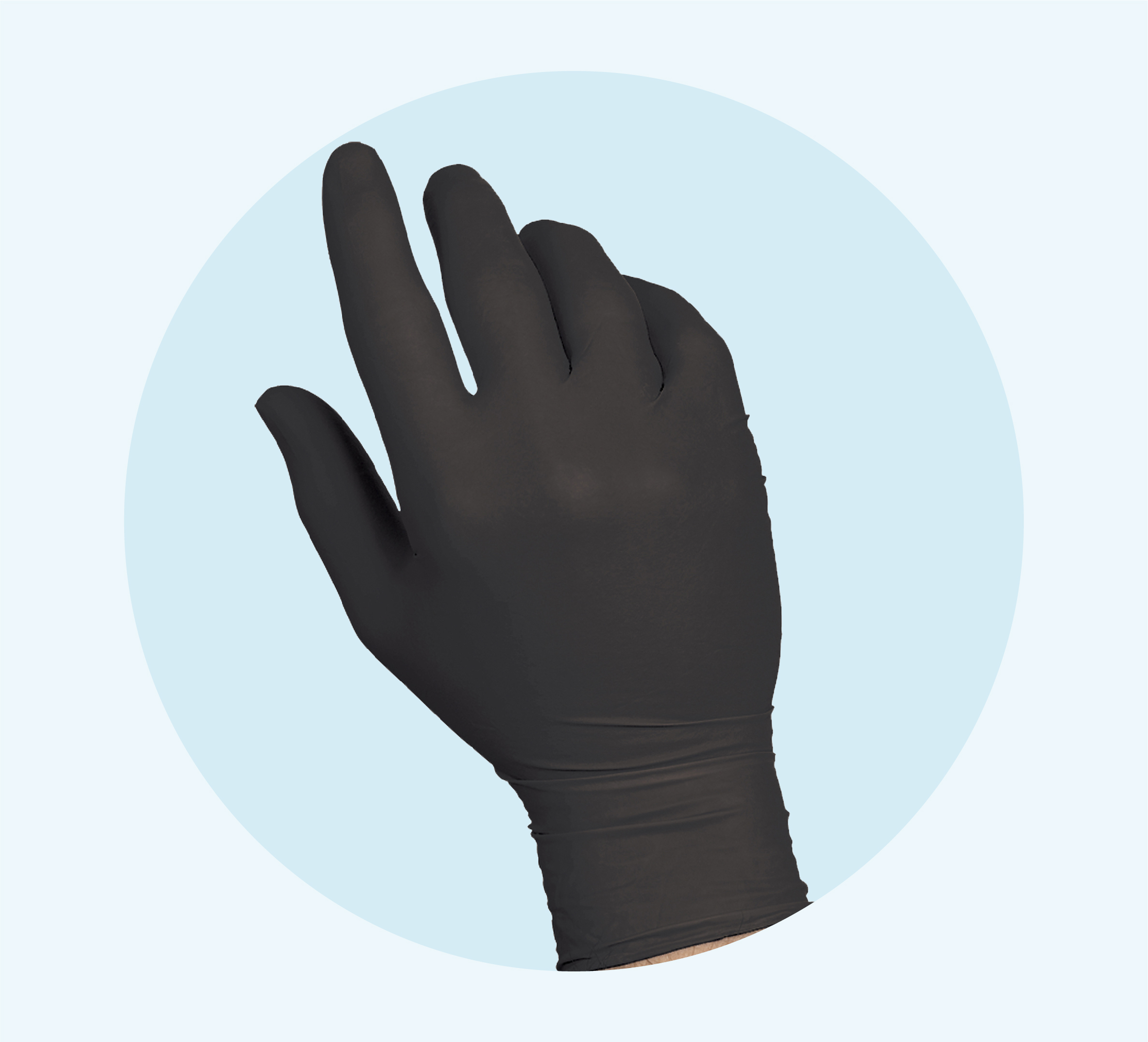 Black Latex Glove Medical Examination